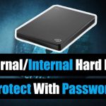 How to lock external hard disk with password without software