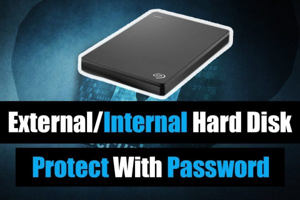 How to lock external hard disk with password without software