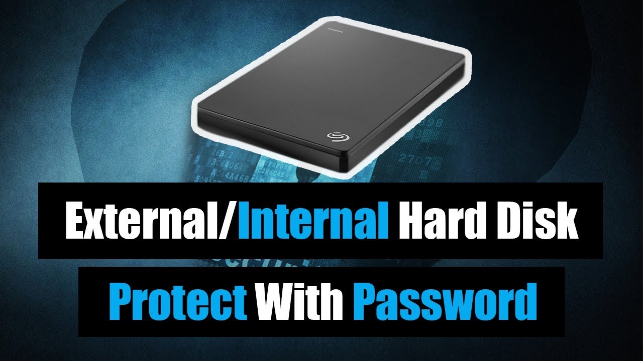 How to lock external hard disk with password without software